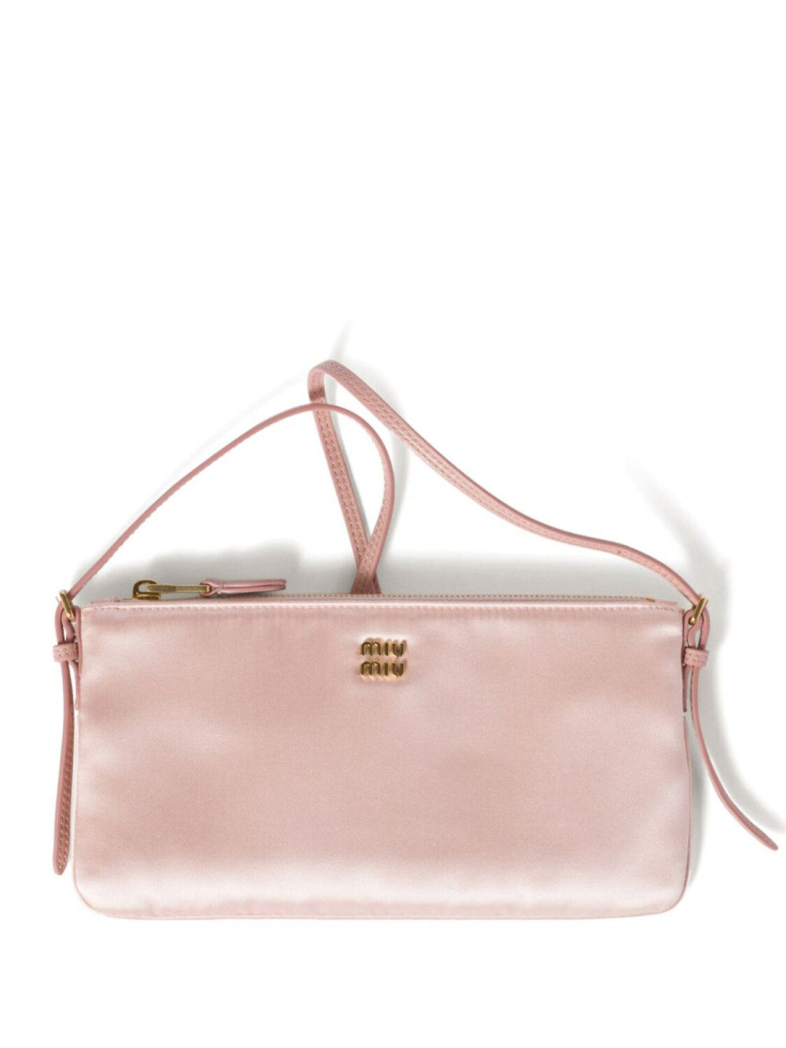 

Miu Miu клатч с логотипом, розовый