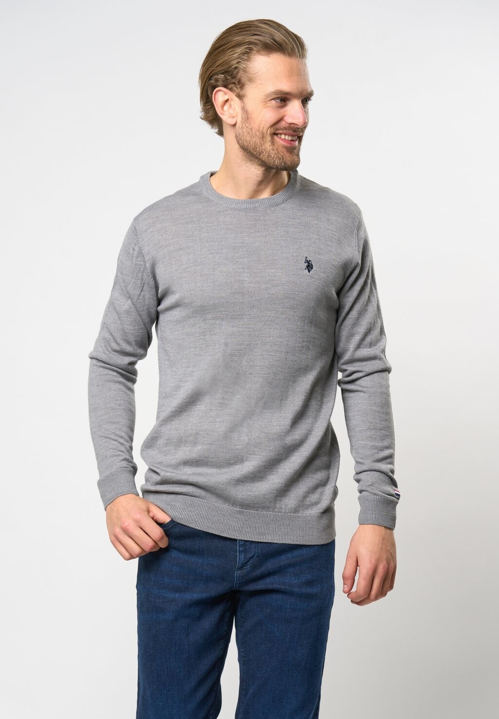 

Джемпер KENT U.S. Polo Assn., серый
