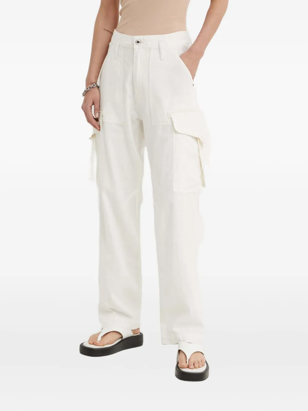 

Брюки с накладными карманами G-Star Raw, белый