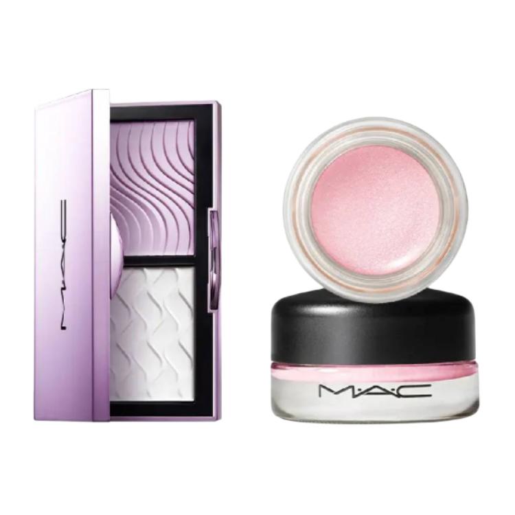 

MAC Палетка теней для век Purple White Cake Salmon, корректор тона кожи, 7г+5г