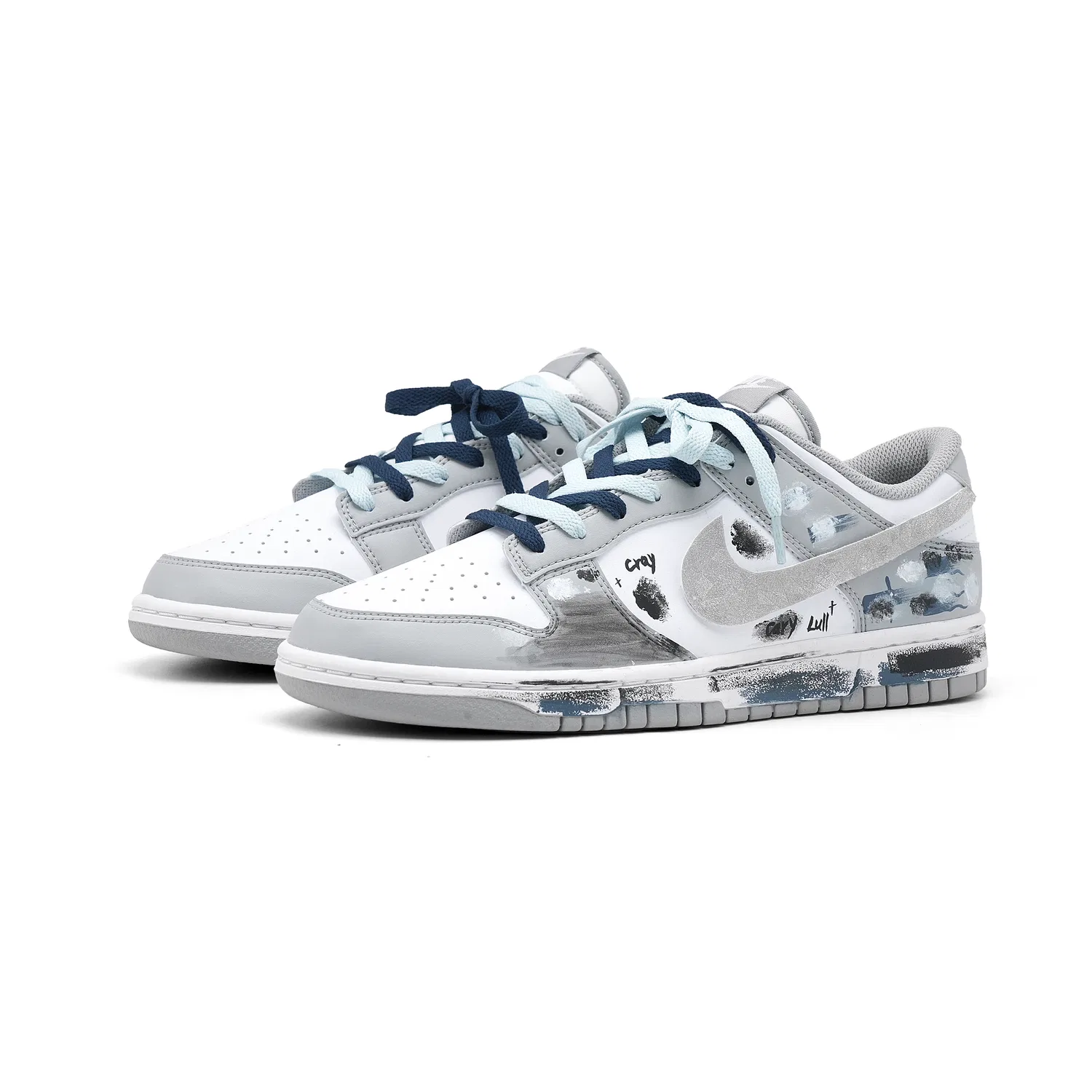 Кроссовки для скейтбординга Nike Dunk Low Light Gray — фото 4