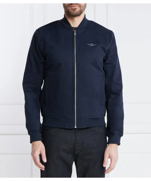 

Бомбер Regular fit Aeronautica Militare, синий