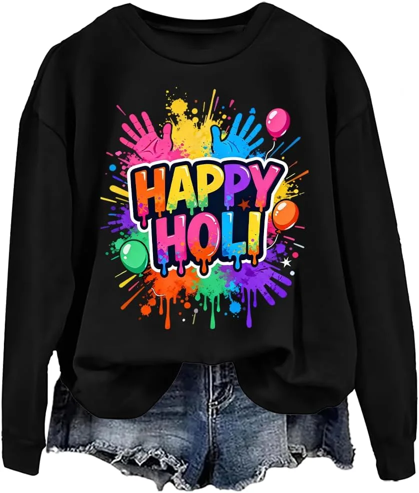 

Толстовка Happy Holi, фестиваль красок NACJOM