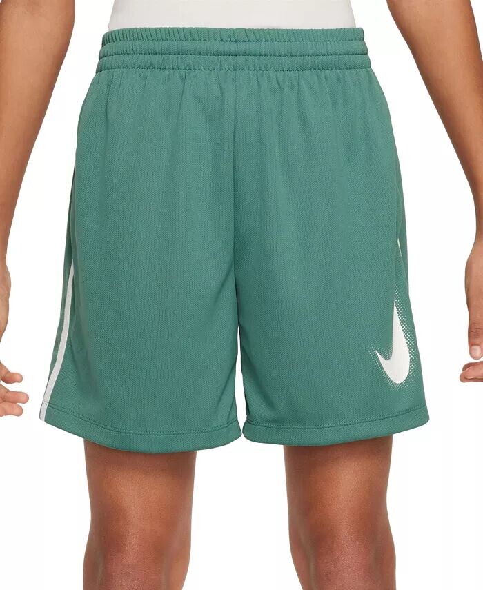 

Шорты для тренировок Big Boys Multi Dri-FIT с графическим принтом Nike, зеленый