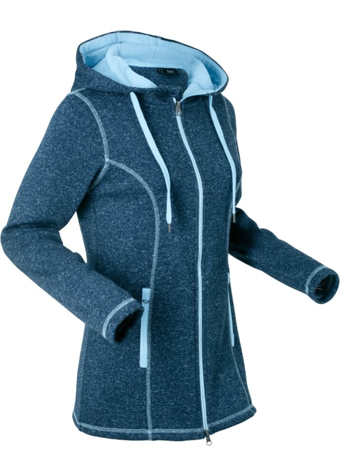 

Вязаная флисовая куртка Bpc Bonprix Collection, синий