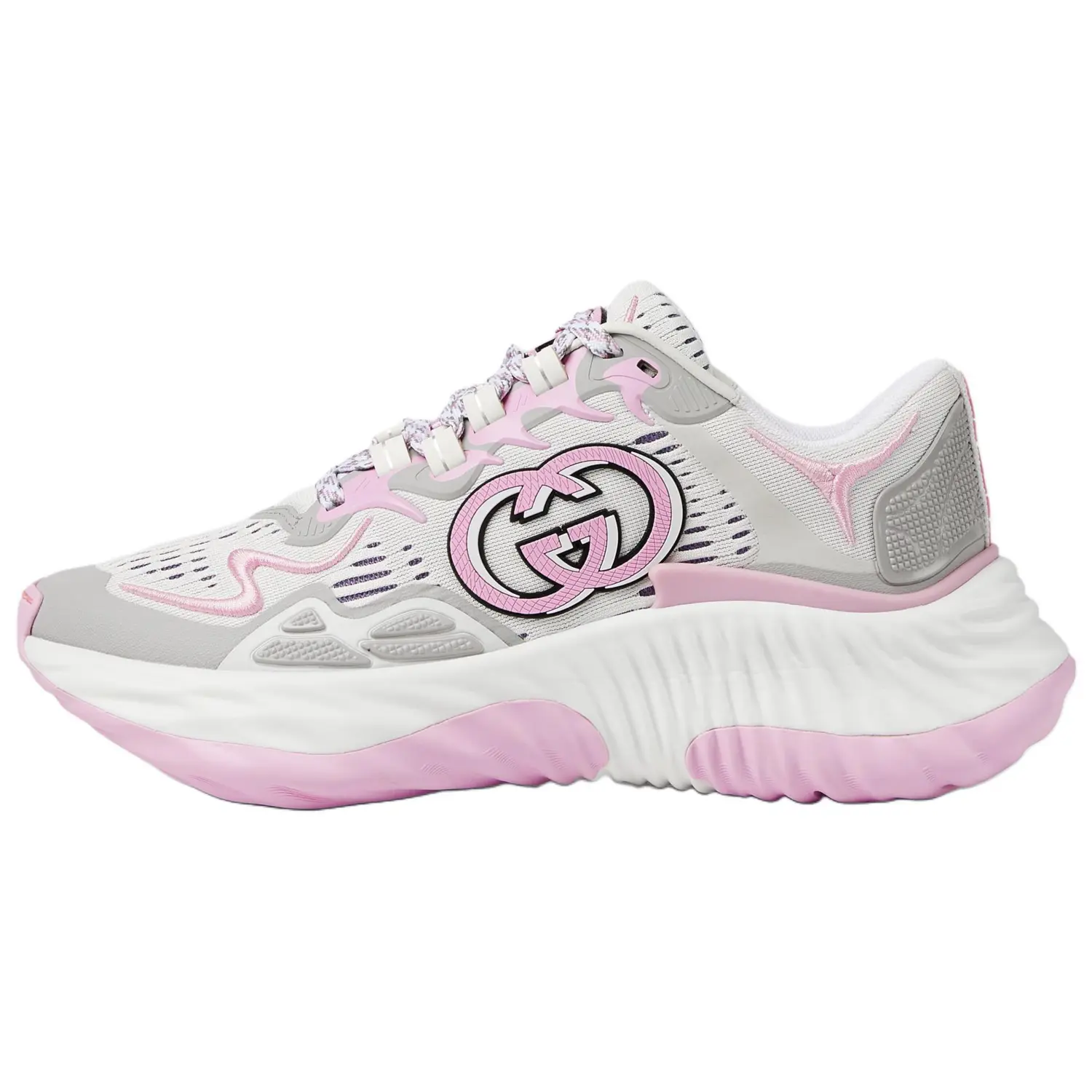 Ripple Low-Top Повседневные Кроссовки Женские Розовые GUCCI