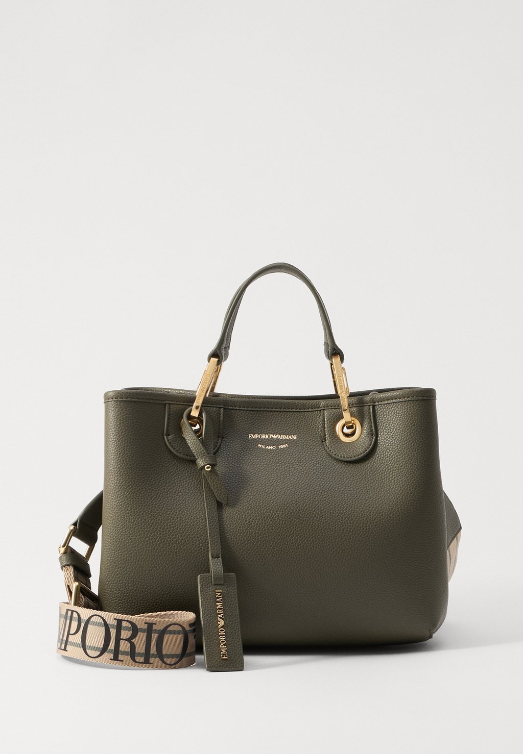 

Сумка Emporio Armani, цвет Military/Cuoio