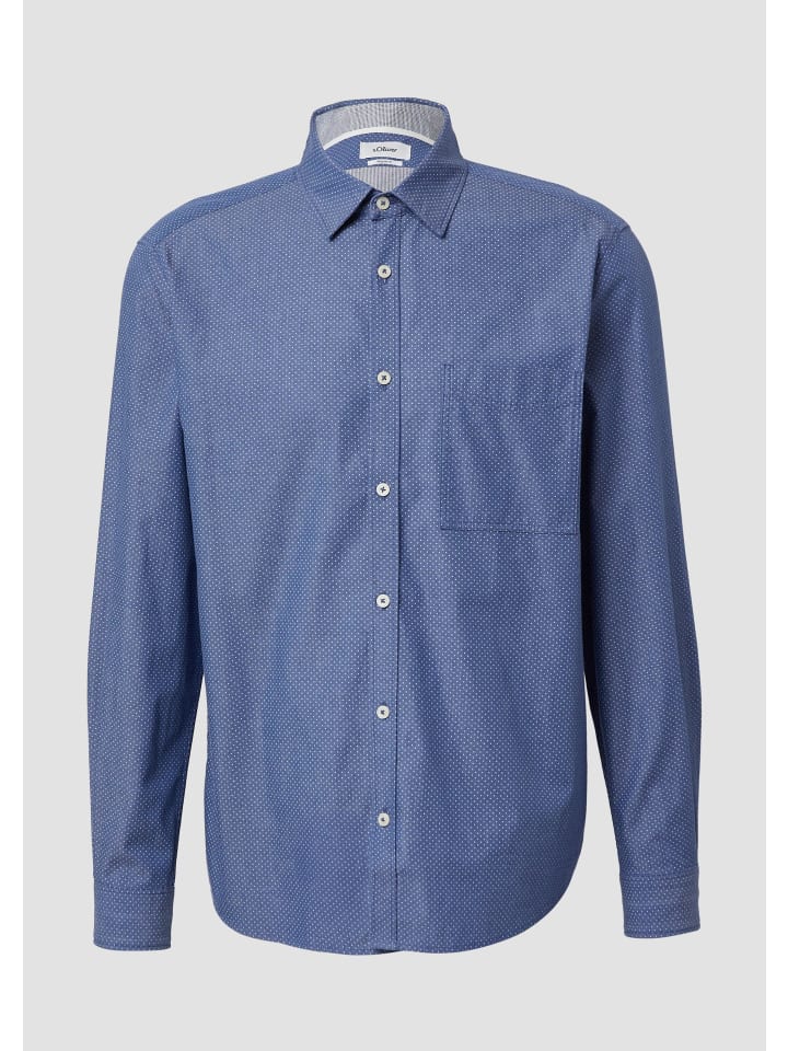 

Рубашка 55K8_синяя s.Oliver