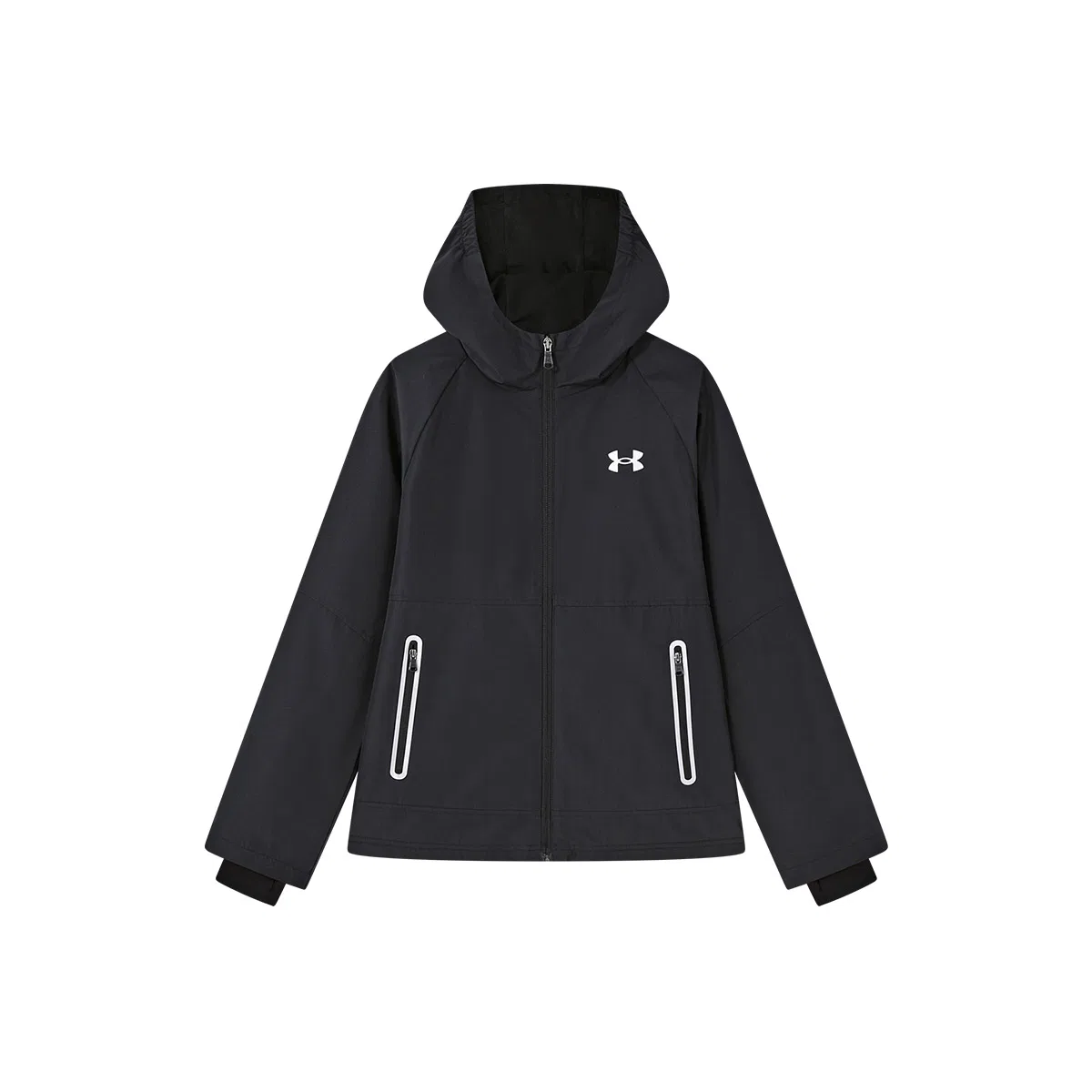 Детская уличная куртка с капюшоном Grade School Outdoor Wear Moderate Under Armour, Black