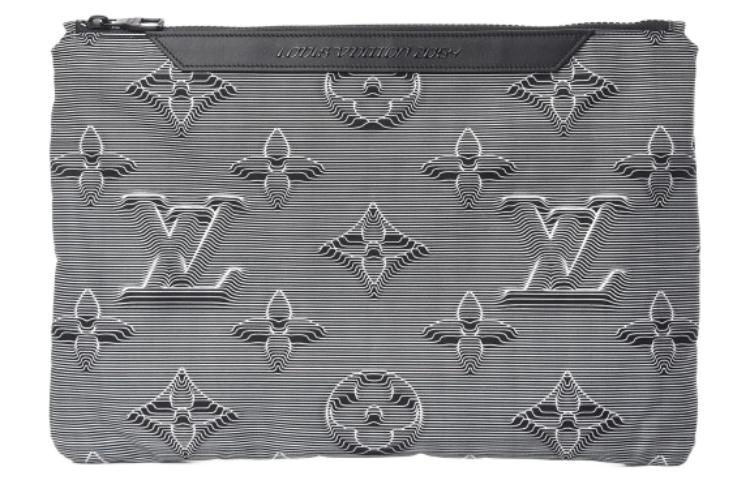 

LOUIS VUITTON 2054 Клатч из коровьей кожи унисекс, серый