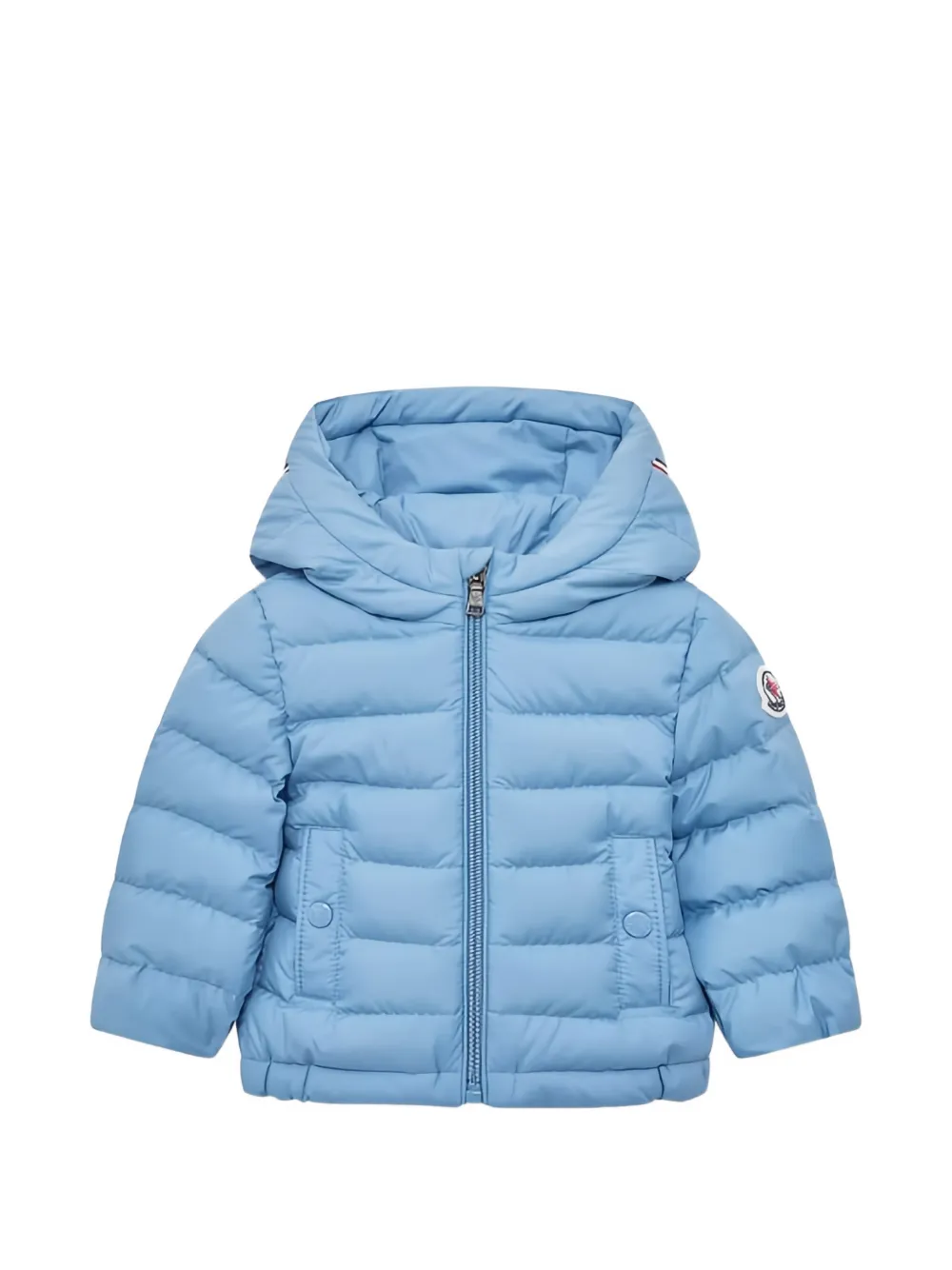 

Утепленная куртка с капюшоном Moncler Enfant, синий