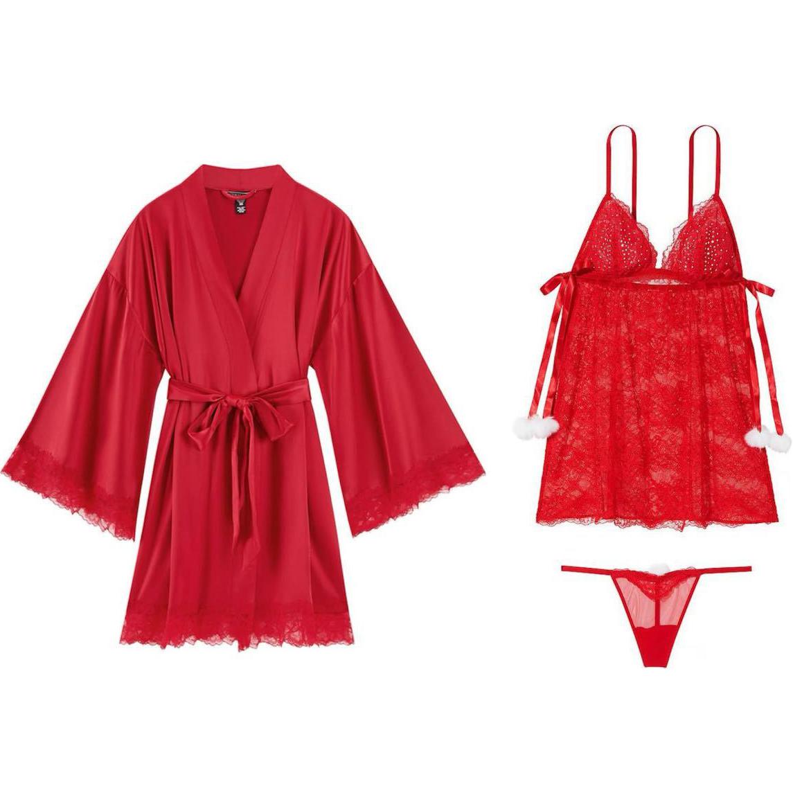 

Victoria's Secret Женский комплект пижамы красный