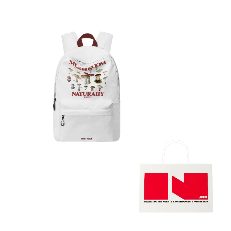 

FINITE LOOP Рюкзак из переработанных материалов FINITE LOOP унисекс белый, White Red