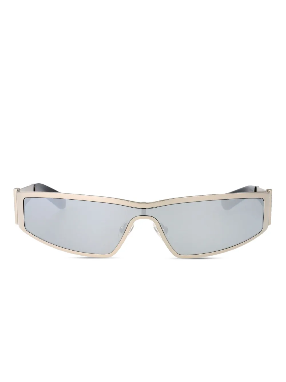 

Солнцезащитные очки в геометричной оправе Alexander McQueen Eyewear, серебяный