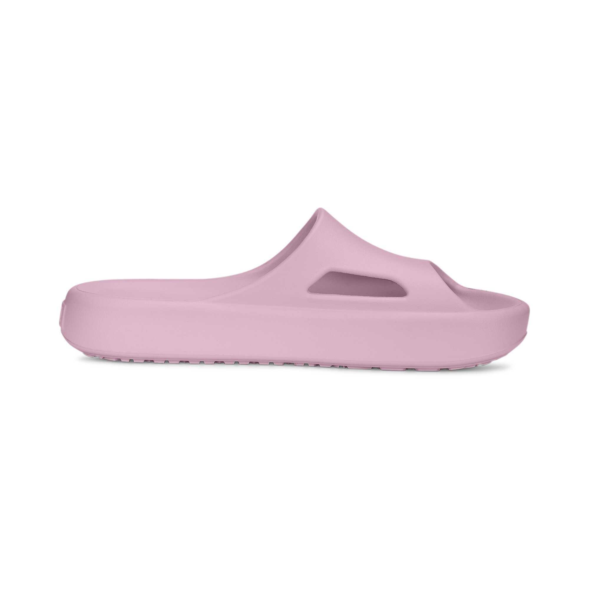 Подростковые детские шлепанцы для улицы, устойчивые к истиранию PUMA, фиолетовый — фото 2