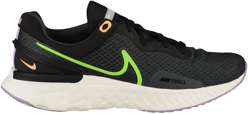 Мужские кроссовки Nike React Miler 3, белый/черный/зеленый — фото 2