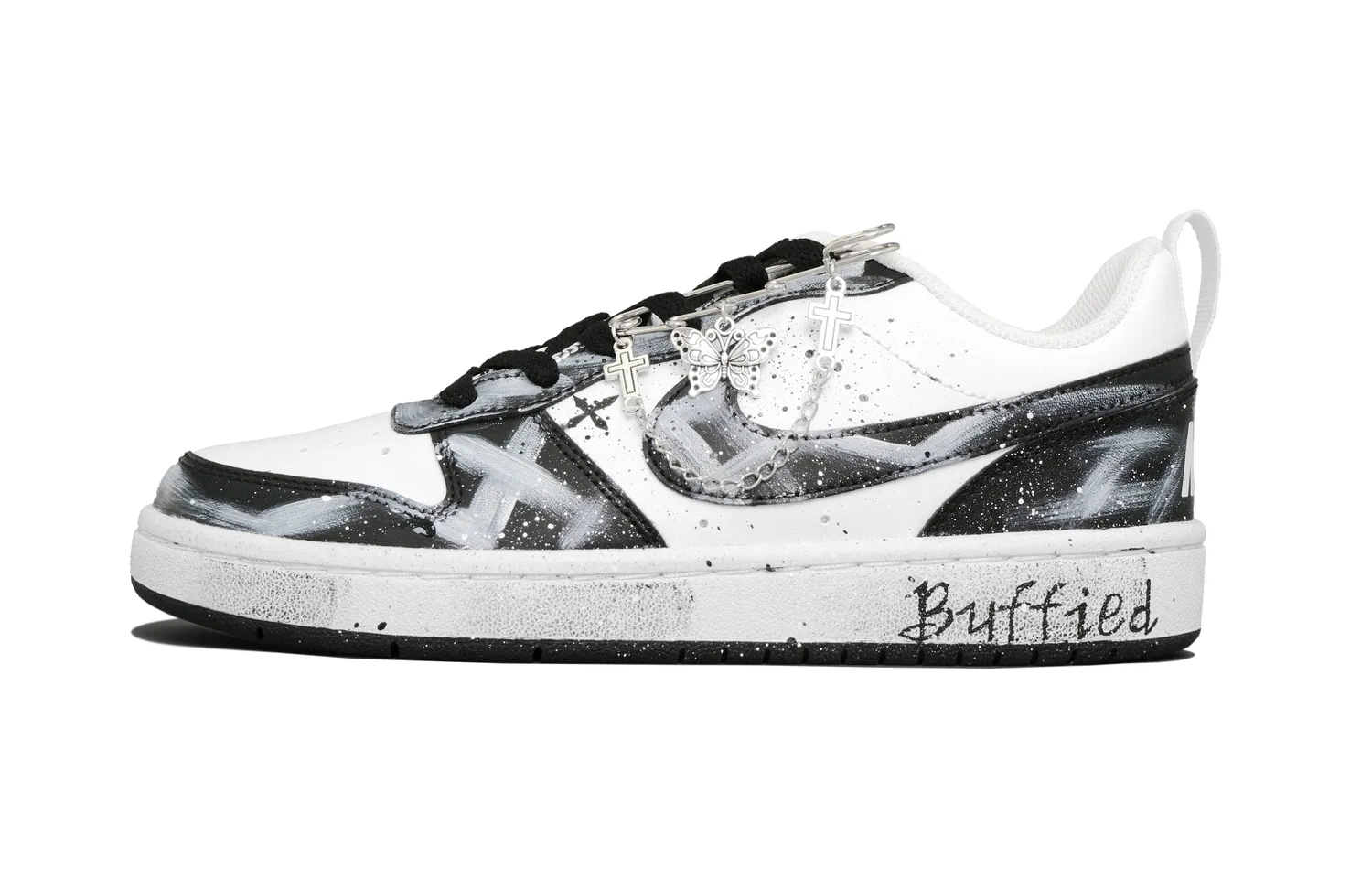 Кроссовки для скейтбординга Nike Court Borough Butterfly Ritual Low Black