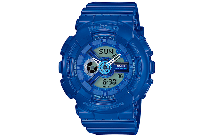 

CASIO Часы Women's BABY-G Blue Watch BA-110BC-2, Blue Dial