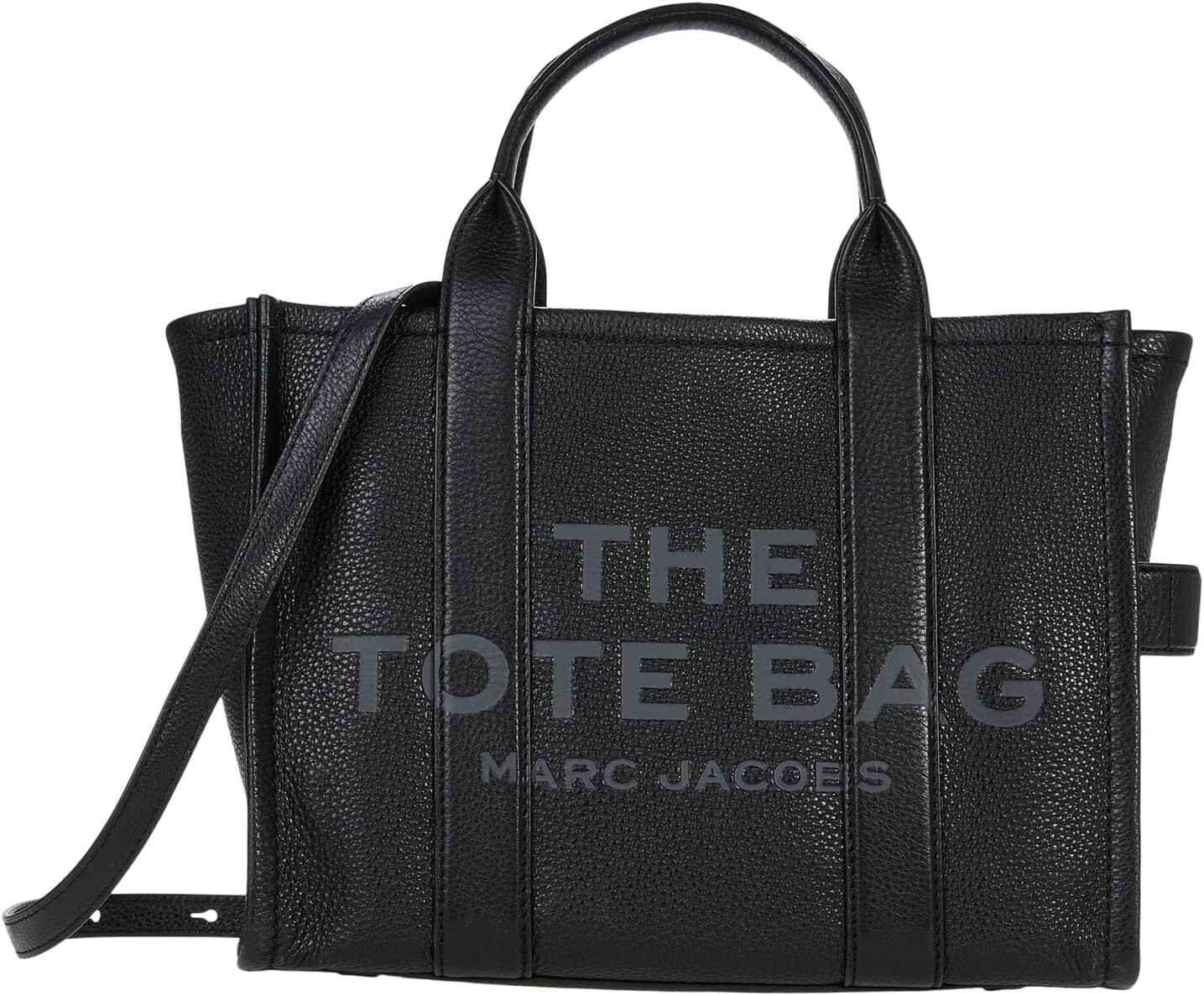 

Кожаная большая сумка среднего размера Marc Jacobs, черный