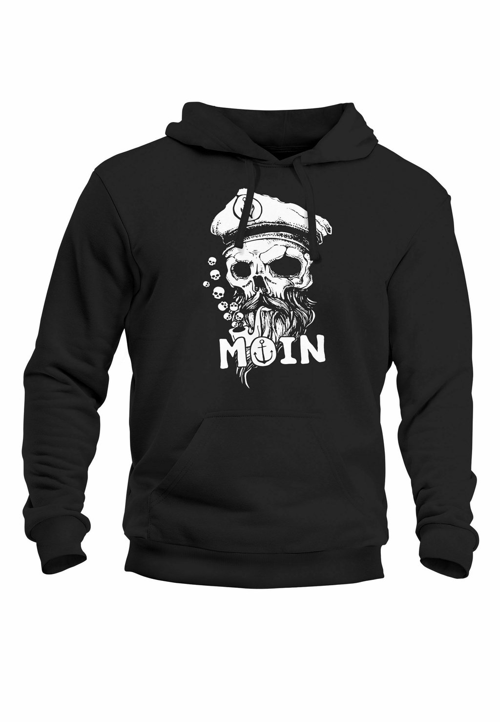 

Толстовка с капюшоном MOIN KAPITÄN TOTENKOPF ANKER BART HAMBURG PRINT MÄ Neverless, черный