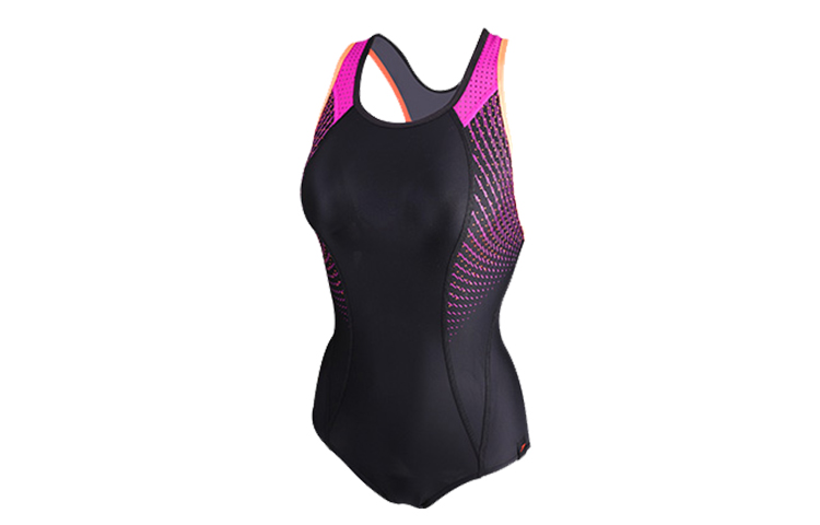

Женский купальник сплошной модели Speedo, черный/темно-синий/белый