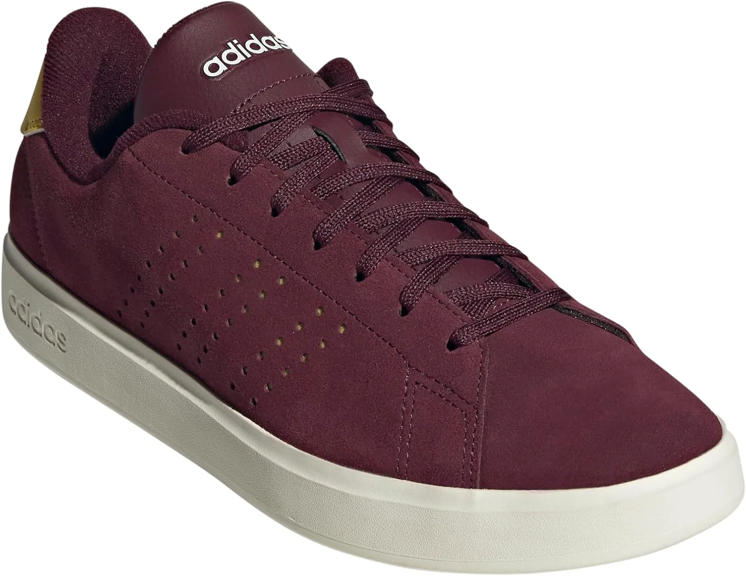 Мужские кроссовки Adidas Advantage 2.0, бордовый/желтый/белый — фото 2