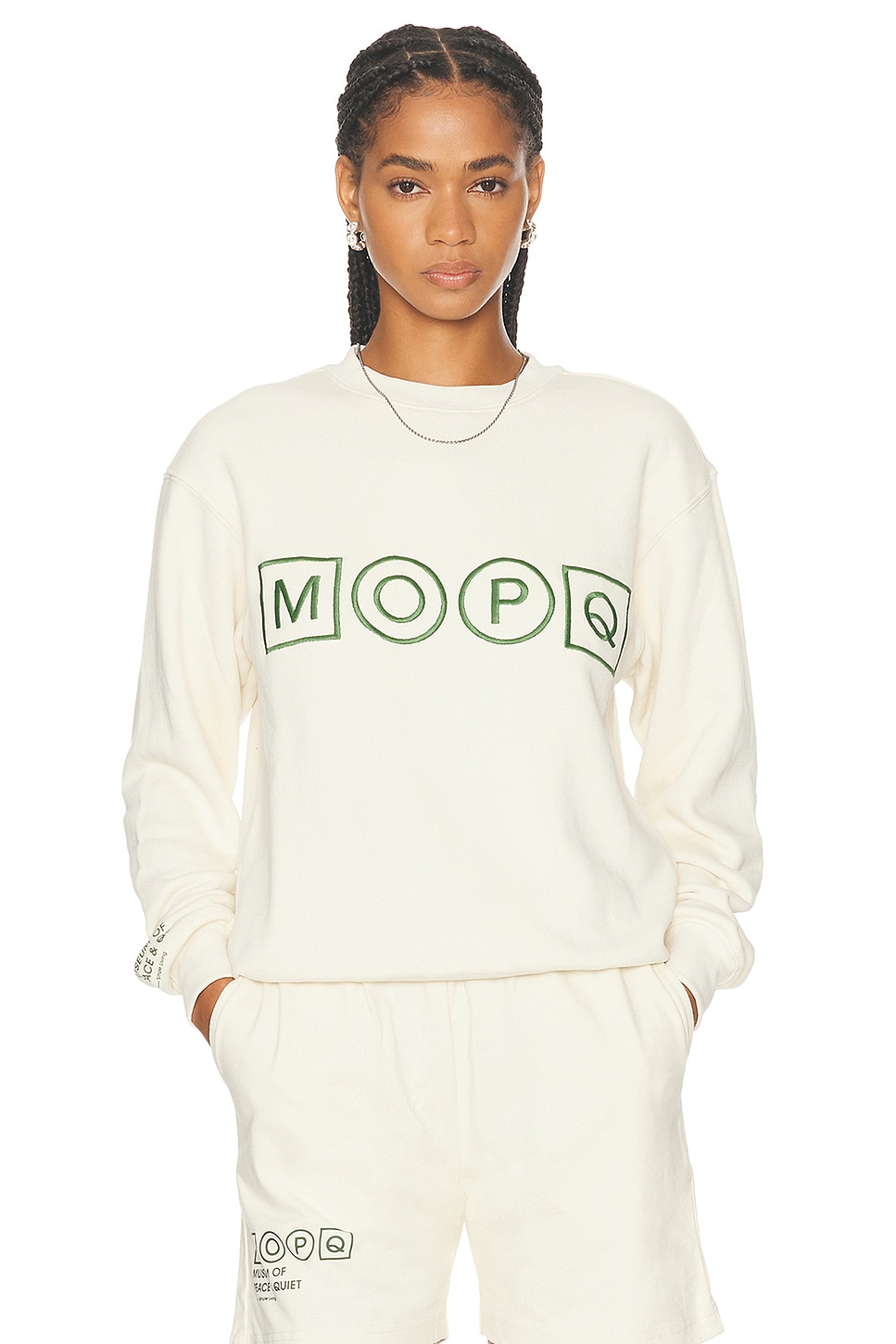 

Простая жизнь свитер Crewneck Museum Of Peace And Quiet, Bone