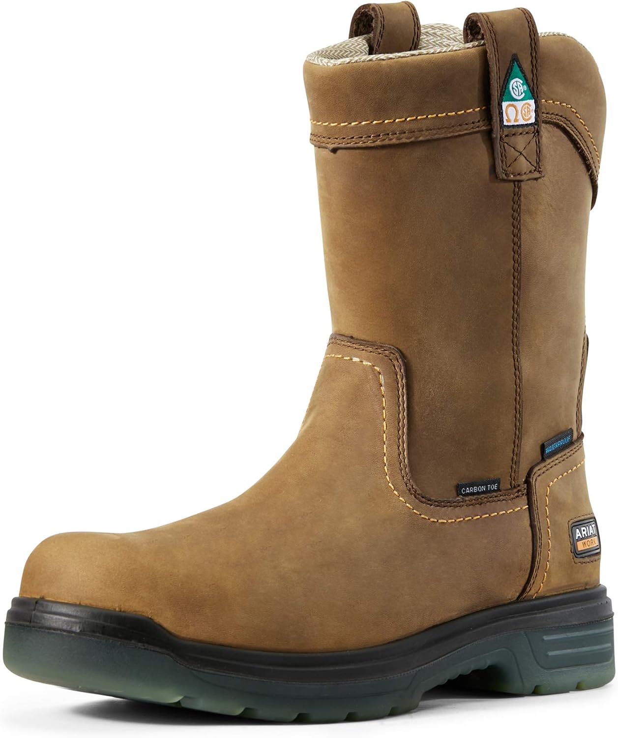 

Мужские сапоги ARIAT Turbo Pull-on с водонепроницаемым карбоновым носком CSA в западном стиле, Aged Bark