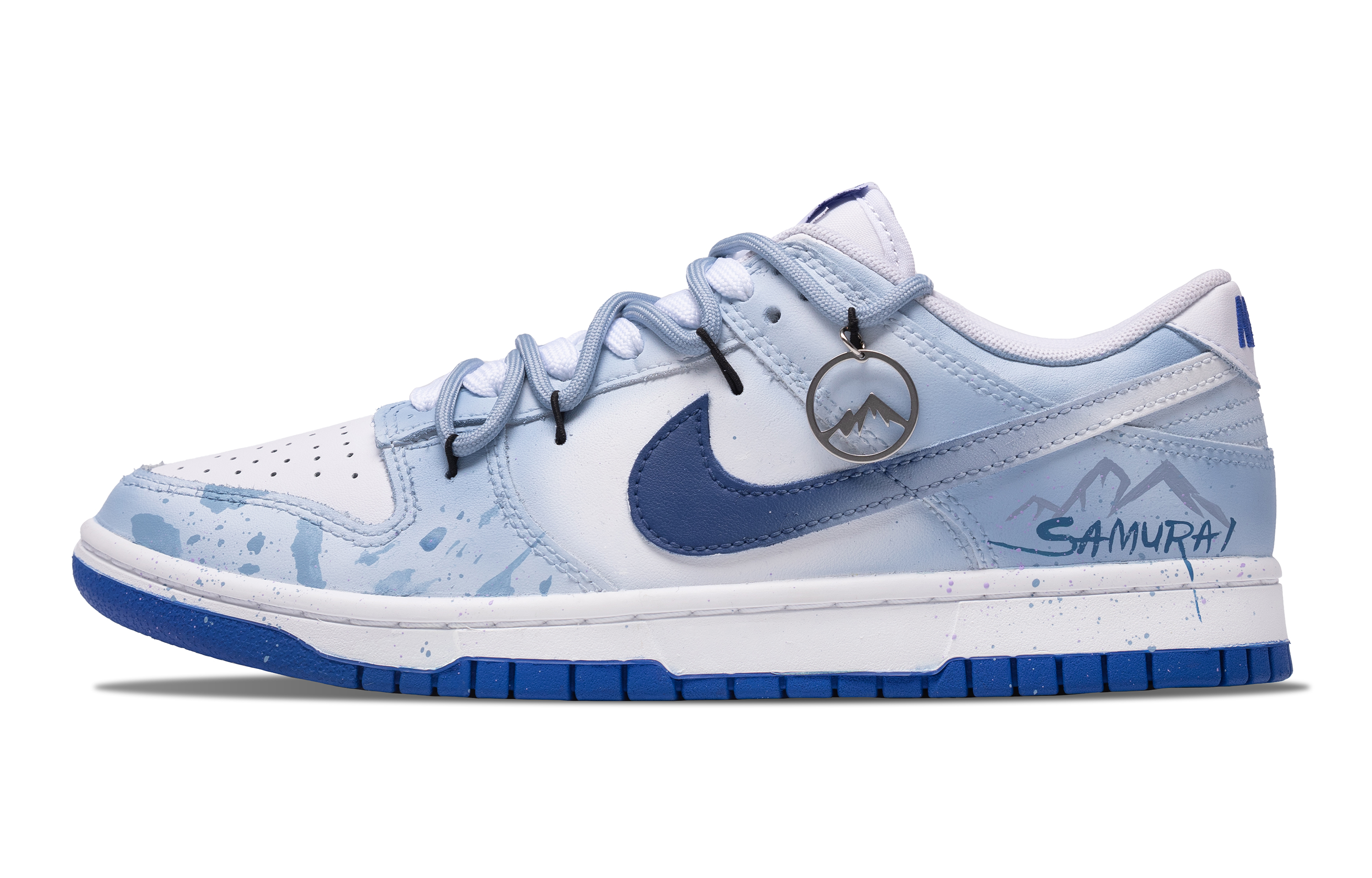 

Nike Dunk Pilgrimage Нескользящие Легкие Низкие Кроссовки для Скейтбординга Мужские Синие Белые