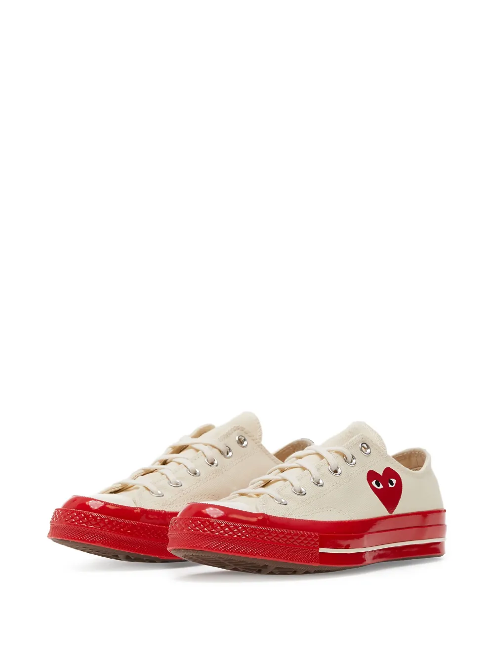Кеды из коллаборации с Converse Comme Des Garçons Play X Converse, нейтральный — фото 2