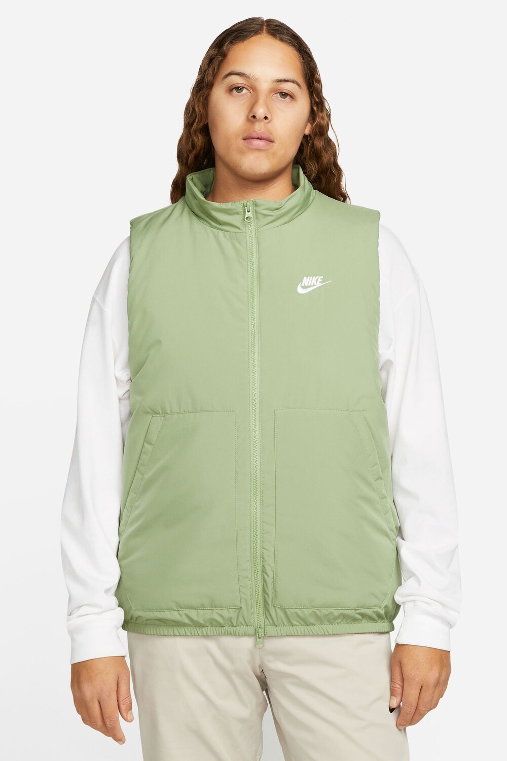 

Утепленный флисовый жилет Club Nike, зеленый