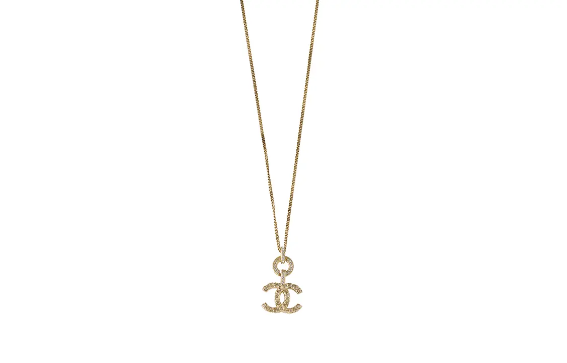 

CHANEL Двойная цепь Metal Necklaces унисекс Gold