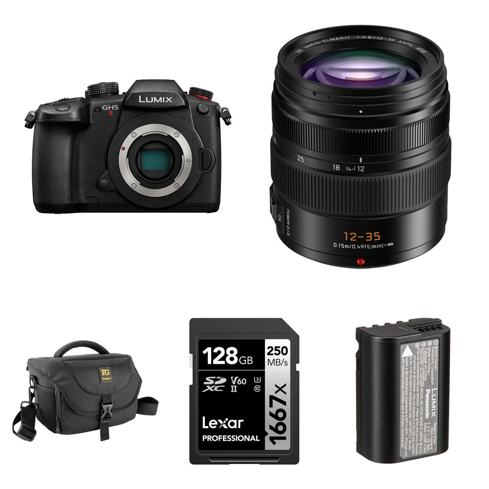 

Беззеркальная камера Panasonic Lumix GH5 II Mirrorless Camera with 12-35mm f/2.8 Lens