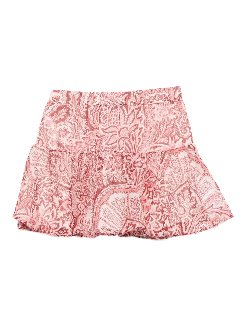 

Юбка мини с оборками и узором пейсли ETRO KIDS, розовый