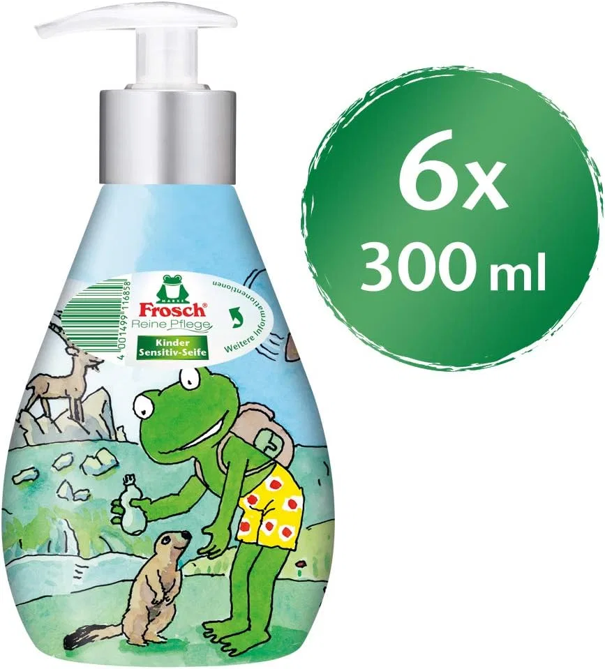 Детское жидкое мыло Frosch Pure Care Sensitive, 300 мл (6 шт.) Frosch — фото 2