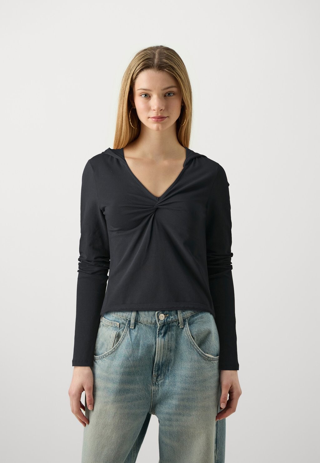 

Толстовка Onllive Love V-Neck Hood ONLY, черный