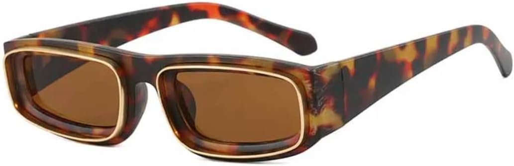 

Солнцезащитные очки с защитой UV400 | Панковская оправа, линзы конфетных цветов | Для женщин и мужчин, для занятий спортом на открытом воздухе и вождения DSVIGF, Leopard Brown