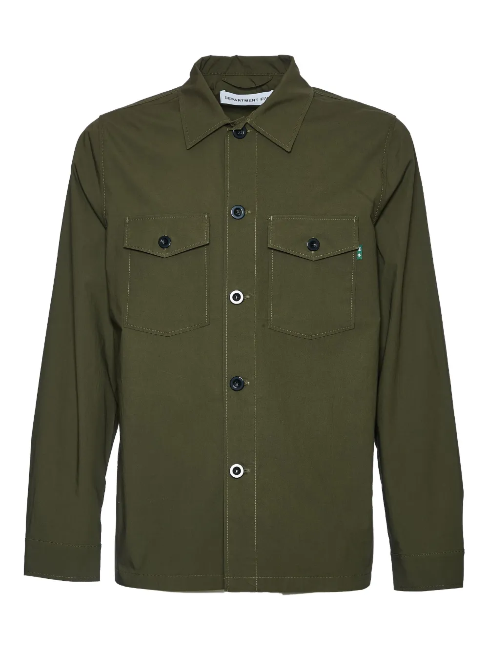 

Рубашка с клапанными карманами на пуговицах Department 4, зеленый