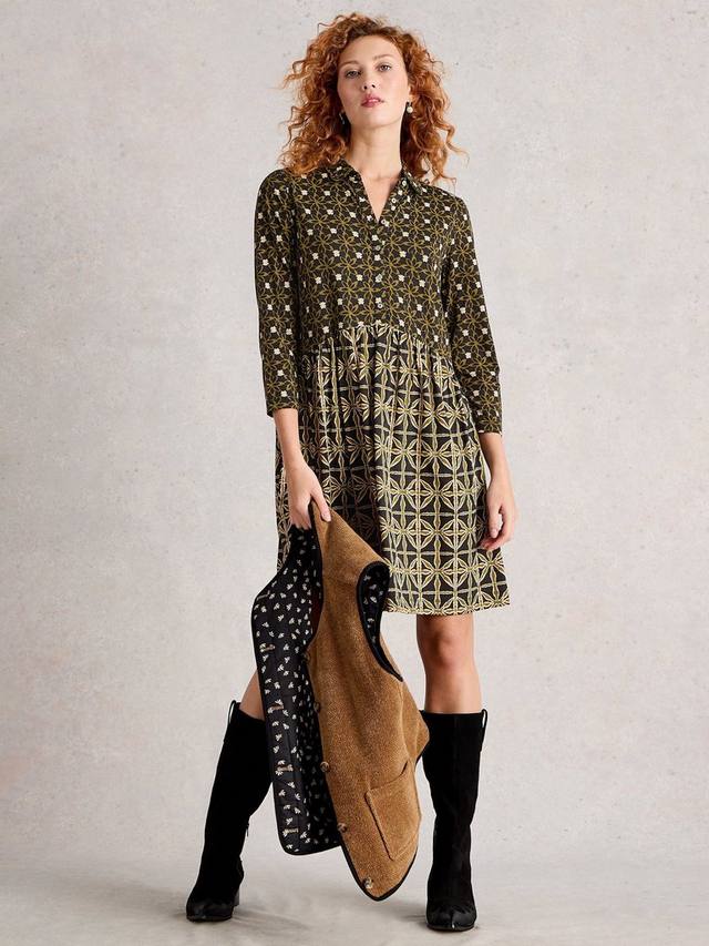 

Платье Everly из органического хлопка джерси длиной до колена White Stuff