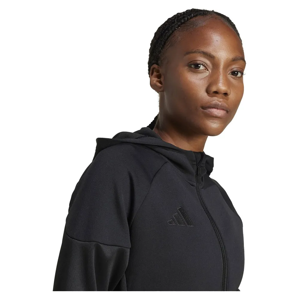 Толстовка adidas Tiro 25 full zip, черный — фото 4