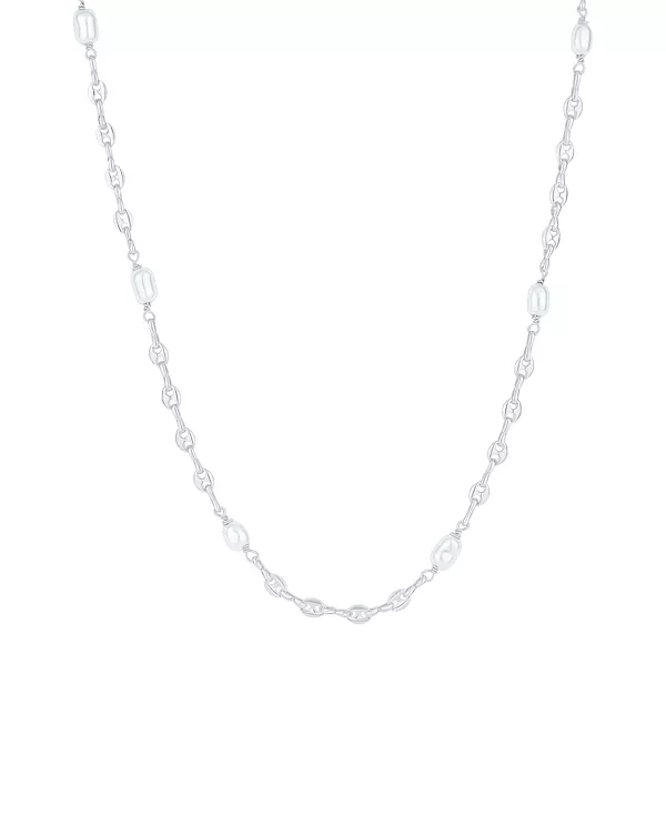 

Ожерелье из белого искусственного жемчуга And Now This, silver