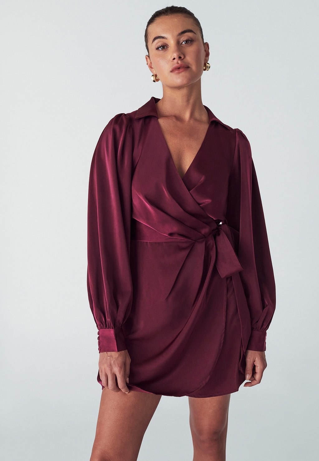 

Коктейльное/вечернее платье PEARL WRAP WILLA, бургундия