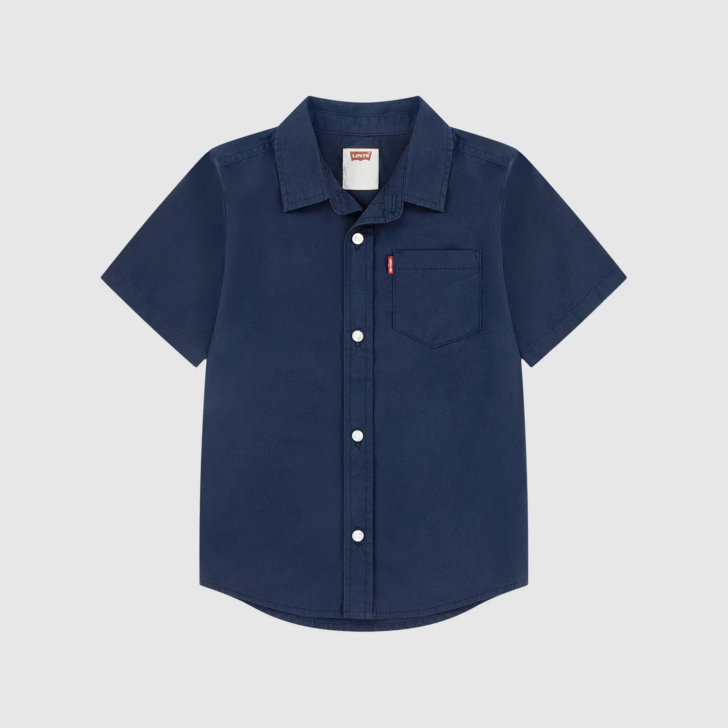 Тканая рубашка с коротким рукавом для мальчиков 4-7 лет Levi's, Blue