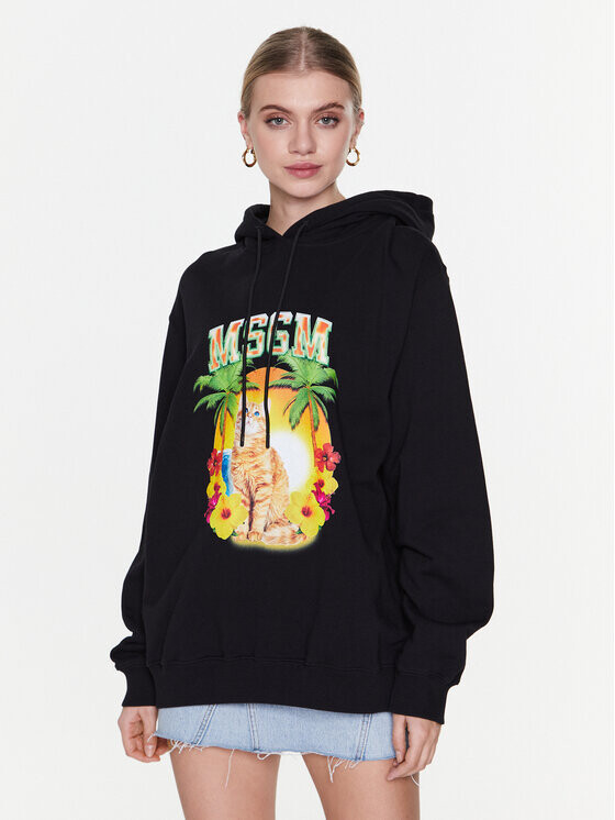 

Толстовка свободного кроя Msgm, черный