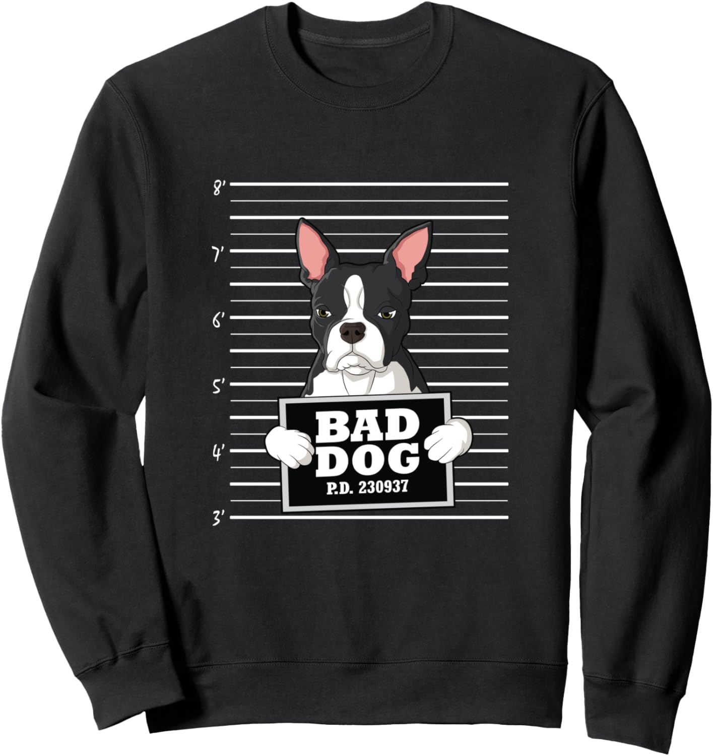 

Толстовка с изображением бостонского терьера Magshot Guilty Dog, черная Bad Dog Mug Shot Boston Terrier, Черный, Толстовка с изображением бостонского терьера Magshot Guilty Dog, черная Bad Dog Mug Shot Boston Terrier