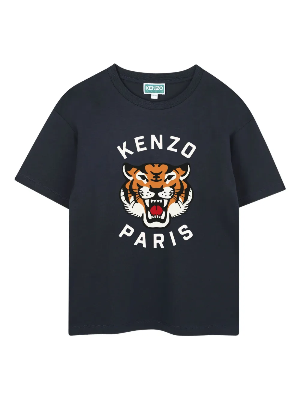 

Футболка с графичным принтом Kenzo Kids, синий