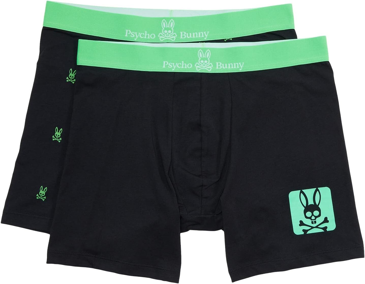 

Боксеры Psycho Bunny 2-Pack Boxer Brief, цвет Neon Green