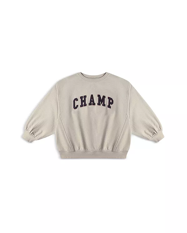 

Детская толстовка большого размера для малышей. Rylee + Cru, серый