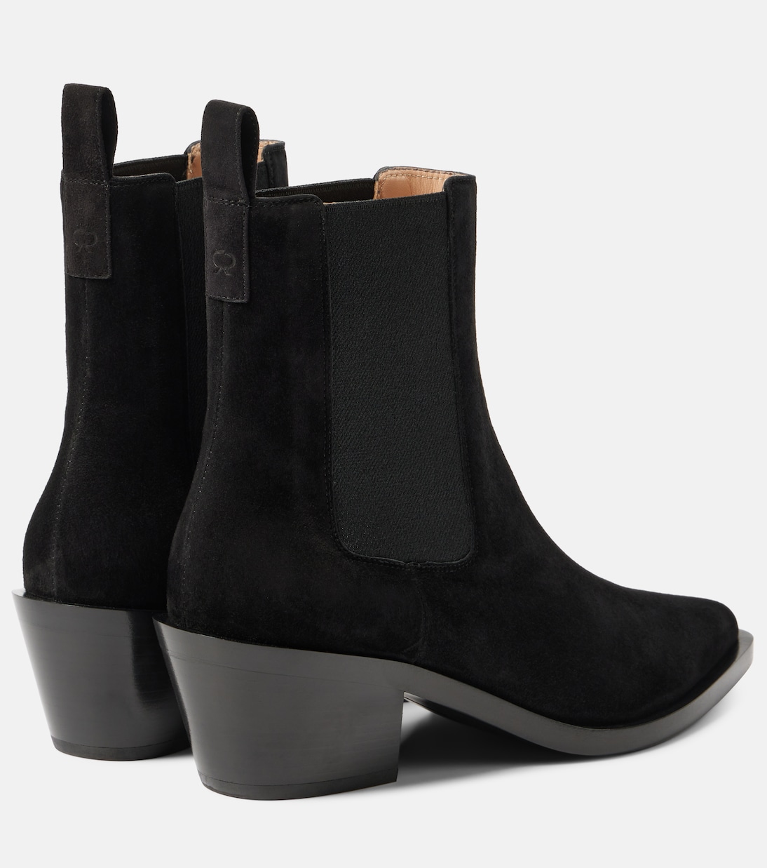 Ботинки Wylie на шнуровке из замши Gianvito Rossi, черный — фото 3