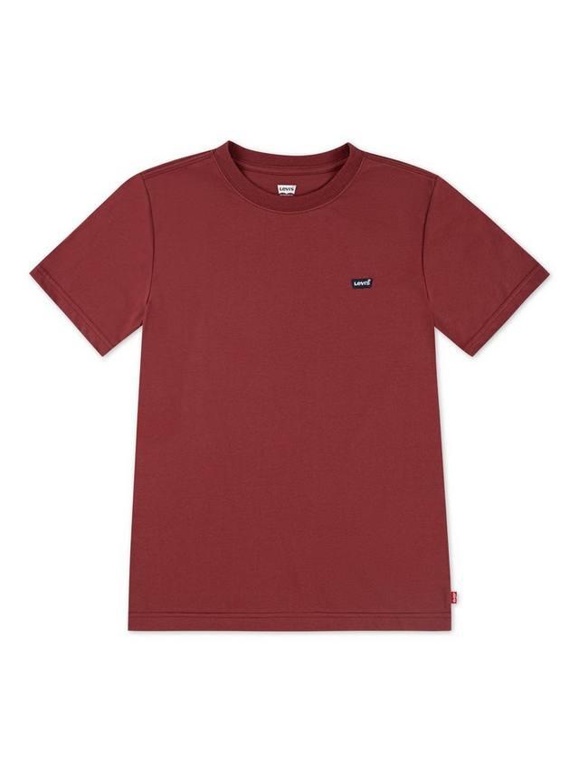 

Детская хлопковая футболка с короткими рукавами летучая мышь Levi's, Red Pear